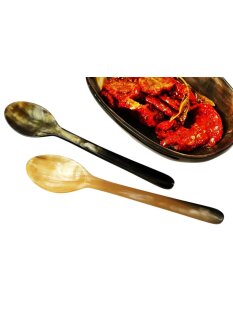 Horn Esslöffel 2 Stück 1A Qualität = 17 cm