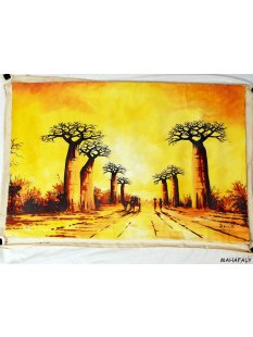 &Ouml;lgem&auml;lde Nr.12 von Eric 90 x 60 cm Baobab Allee bei Sonnenuntergang