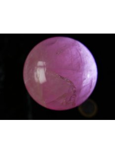 K190 Rosenquarz Kugel mit Stern (Asterismus) poliert D: 68 mm original Madagaskar 440 g