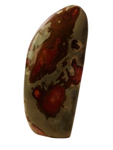JaS34 Skulptur Freeform polychromer Madagaskar Jaspis 13,5  cm 300 g