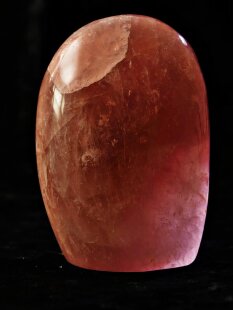 RQS13 Rosenquarz Skulptur poliert Freeform 11 cm original Madagaskar 675 g