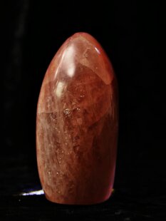 RQS13 Rosenquarz Skulptur poliert Freeform 11 cm original Madagaskar 675 g