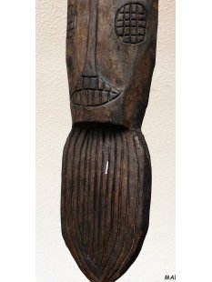 MF161  rituelle Maske der Mahafaly Gesicht mit Bart ca.1989= 98 cm 