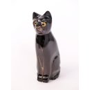 Hornfigur Katze = Code E  schwarz 12 cm