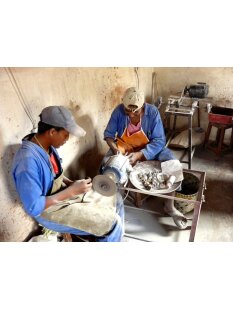 Horn Eierlöffel geschwungener Griff 4 Stück 1A Qualität = Länge 13 cm Laffe 35 x 25 mm