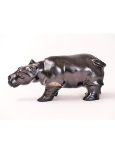 Hornfigur Hippothamus Mini Flußpferd = Code E  12 cm
