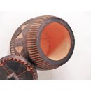 Boite ´de Mahafaly Vorratsdosen aus Weichholz mit naiver Brandmalerei ca. 10 cm hoch = Code B