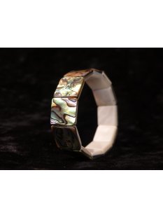 Perlmutt Armband elastisch echte Abalone + Shell 1,5 cm =...