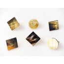 1 x Fingerringe verstellbar stark reduziert echte Hornplatte poliert Farb- und Designmix rund