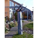 Deko Baobab Baum aus alten Ölfässern 160 cm wetterfest