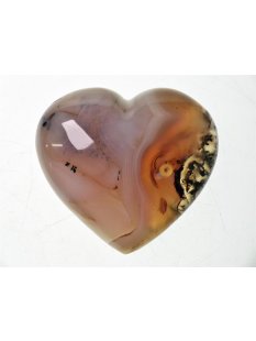 Handschmeichler 1 StückTrommelstein Herzform Madagaskar Edelsteine D: 80 mm poliert Heilstein Edelstein getrommelt Achat