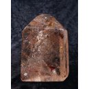 BKSH105 Bergkristall mit Includien Rutil Quarz Madagaskar Naturform poliert 10 cm 380 g