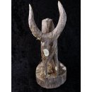 MF410 AloAlo Kopfskulptur, Fragment von Grabstele der Mahafaly heiliges Zebu 29 cm 1960