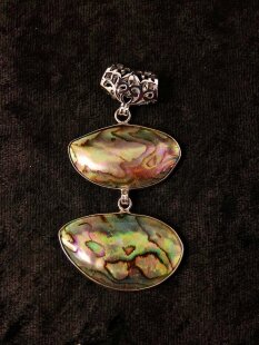 Perlmutt Anhänger 3-teilig echt Abalone...