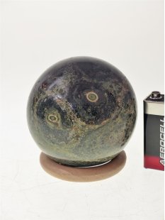 KR01 Kugel Rhyolith aus Madagaskar 450 g, D: 67 mm