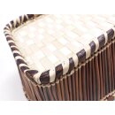 Rattan Korbset AMUN oval / eckig Set 3 Stück L: 32/30/27 cm Preiscode weiß