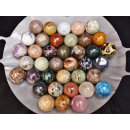 38 Edelsteinkugeln 33,00 € pro St. Kollektion aus Madagaskar  Ø  70 mm für Solitärspiel