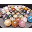 38 Edelsteinkugeln 33,00 € pro St. Kollektion aus Madagaskar  Ø  70 mm für Solitärspiel