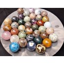 38 Edelsteinkugeln 33,00 € pro St. Kollektion aus Madagaskar  Ø  70 mm für Solitärspiel