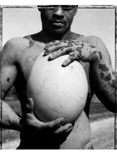 Das größte Ei der Welt ! Aepyornis maximus Elefantenvogel Ei Nr. VII. präpariert mit kleinem Fraßloch H: 32 cm 1987 g