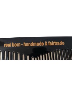 1 x Hornkamm Herrenkamm Achim3, 14 cm  fein bis mittel = Code C