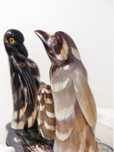 Horn Figurengruppe Pinguinfamilie 15 cm = Code J