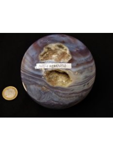 K100.03 Jaspis agalith Kugel Madagaskar 1392 g D 100 mm