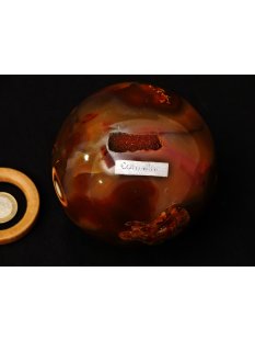 K100.08 Karneol Kugel Madagaskar 1400 g D 10 cm