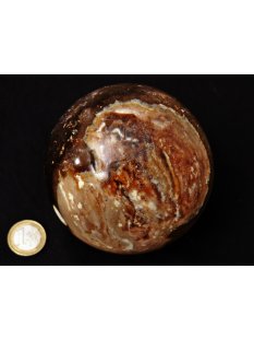 K100.12 Opal braun Kugel Madagaskar 1070 g D 95 mm