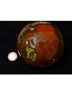 K100.18 Opal grün Kugel poliert Madagaskar 1423 g D 100 mm