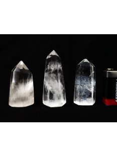 BKLOT.02= 14 St. Bergkristall Prismen 1A Qualität mit verschiedenen Einschlüssen 40 - 80 mm lang LOT = 1 kg