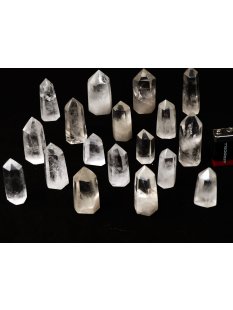 BKLOT.03= 18 St.Bergkristall Prismen 1A Qualität mit...