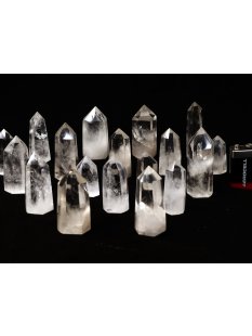 BKLOT.03= 18 St.Bergkristall Prismen 1A Qualität mit...