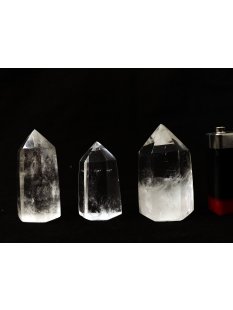 BKLOT.04= 15 St.Bergkristall Prismen 1A Qualität mit verschiedenen Einschlüssen 40 - 80 mm lang LOT = 1 kg
