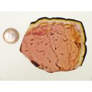 TS100 Melonen Turmalinscheibe rosa Rubellit 90 x 75 x 4 mm, 350 carat