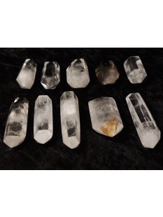 1 Stück aus Lot Bergkristall Prismen Doppelender Madagaskar 1A Qualität 51 - 70 g, L 55 - 95 g