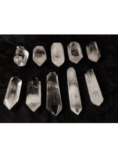 1 Stück aus Lot Bergkristall Prismen Doppelender Madagaskar 1A Qualität 71 - 90 g L 65 - 110 mm
