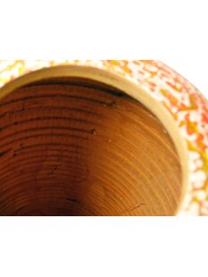 Vietnam Bambus Dose Bonglu  mit Eierschalen belegt H: 25 cm = Code I