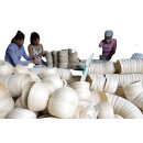 Vietnam Bambus Dose Bonglu  mit Eierschalen belegt H: 25 cm = Code I