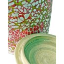 Vietnam Bambus Dose Bonglu  mit Eierschalen belegt H: 25 cm = Code I