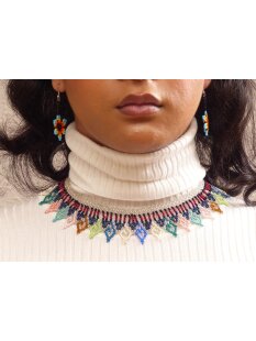 Embera Glasperlenschmuck Kette im Boho-Ibiza Stil No.02 =...