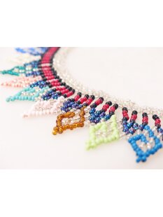 Embera Glasperlenschmuck Kette im Boho-Ibiza Stil No.02 = 40 cm