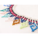 Embera Glasperlenschmuck Kette im Boho-Ibiza Stil No.02 = 40 cm