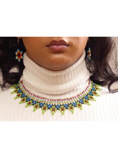 Embera Glasperlenschmuck Kette im Boho-Ibiza Stil No.03 =...