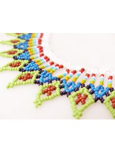 Embera Glasperlenschmuck Kette im Boho-Ibiza Stil No.03 = 40 cm