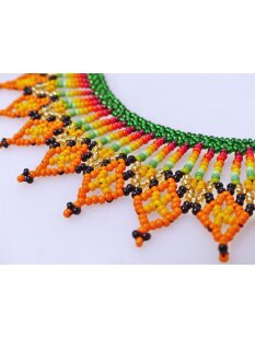 Embera Glasperlenschmuck Kette im Boho-Ibiza Stil No.04 =...