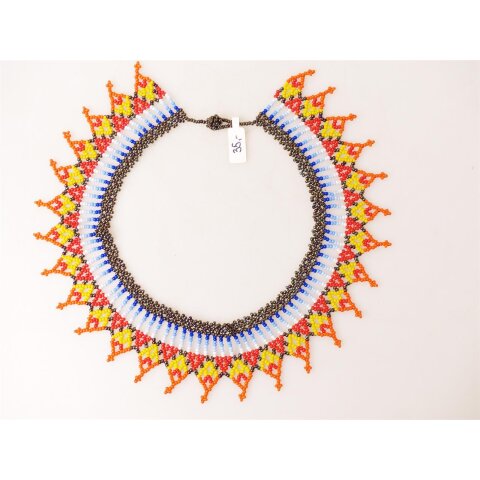 Embera Glasperlenschmuck Kette im Boho-Ibiza Stil No.05 = 45 cm