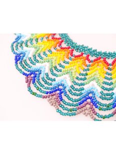 Embera Glasperlenschmuck Kette im Boho-Ibiza Stil No.06 = 40 cm