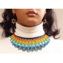 Embera Glasperlenschmuck Kette im Boho-Ibiza Stil No.06 = 40 cm