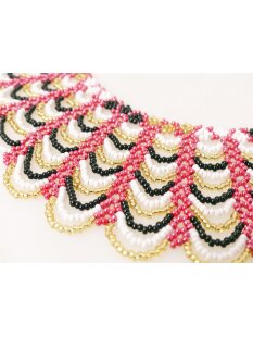 Embera Glasperlenschmuck Kette im Boho-Ibiza Stil No.07 = 40 cm